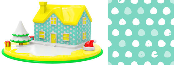 comprare Modello d'abitazione creativo del silicone dei bambini dei giocattoli della costruzione di alloggi del silicone di puzzle del bambino online manufacture