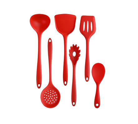 comprare Set di utensili da cucina in silicone antiaderente utensili da cucina a spatola manicotto in silicone cucina in silicone online manufacture
