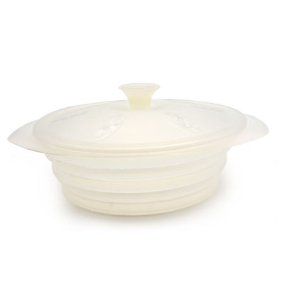 comprare Ordini di fabbrica per utensili da cucina per uso domestico di alta qualità di grado alimentare vasetti utensili in silicone vapori pieghevoli in silicone online manufacture