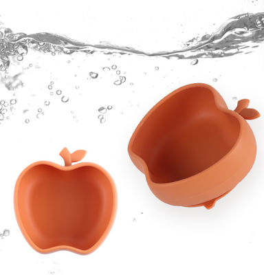 Piatto da pranzo in silicone per bambini in forma di mela piatto alimentare in silicone per bambini in forma di piatto alimentare in silicone per bambini in forma di piatto alimentare in silicone in forma di piatto alimentare autoalimentabile