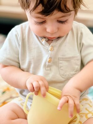 Borsa di stoccaggio del silicone di conservazione del latte materno del bambino della tazza di conservazione degli alimenti della tazza dello spuntino dei bambini del silicone del commestibile