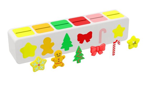 Casella di classificazione dei giocattoli di puzzle Montessori per bambini