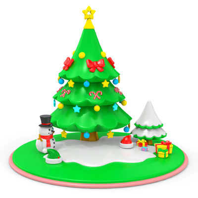 Bambino blocchi di costruzione Bambino giocattoli di apprendimento Silicone albero di Natale giocattoli Giochi di sviluppo mentale dei bambini