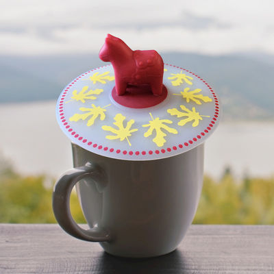Capo da caffè da cartone animato personalizzabile Capo silicone riutilizzabile Capo antipolvere, Capo di aspirazione Capo di sigillamento