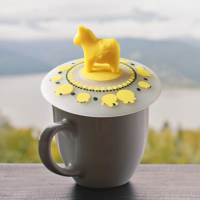 Copertina creativa di bicchiere in silicone Copertina impermeabile a polvere Copertina di tè Copertina di acqua Copertina polifunzionale sigillata e fresca Copertina di conservazione