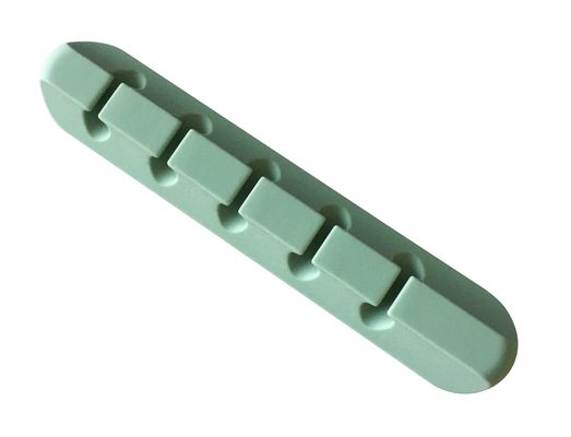 OEM Silicone 5 slot Wire Organizer Cord Holder Cable Management Organizer Clips per ufficio Casa cablaggio USB