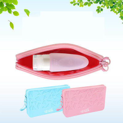 Grandi capacità quadrata organizzatore cosmetico in silicone per viaggi borsa portatile di stoccaggio borsa impermeabile