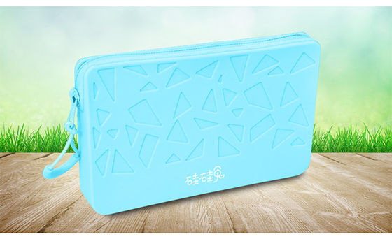 Organizzatore in silicone impermeabile piccolo quadrato Sacchetto di stoccaggio per cosmetici Portatile