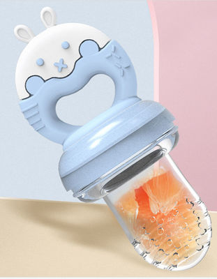 Strumento divino stridente dentario del bastone del dente mordace della borsa della frutta e di verdura della gomma del dispositivo supplementare dell'alimento del bambino