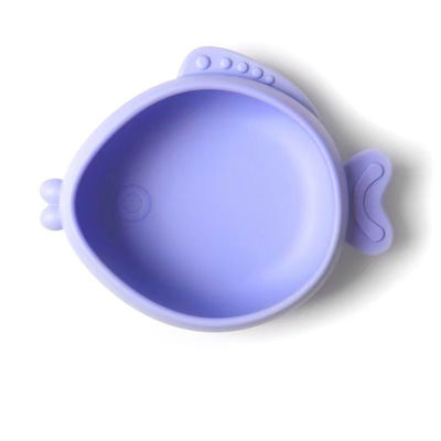 Il pesce creativo ha modellato le stoviglie del silicone del bambino, le tazze dell'aspirazione dei bambini, le stoviglie, ciotole del silicone