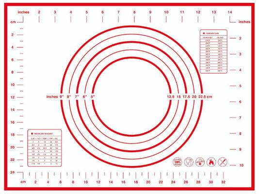 2024 Vendita calda 60 * 40cm fabbrica personalizzato Logo utensili da cucina cuscinetti di superficie di rotolamento in silicone cottura cuscinetti antiscivolo