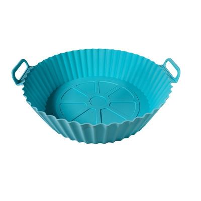 Al dettaglio pieghevole riutilizzabile non aderente silicone Air Fryer Liner pasticceria pasticceria padella circolare Air Fryer silicone pot Liner