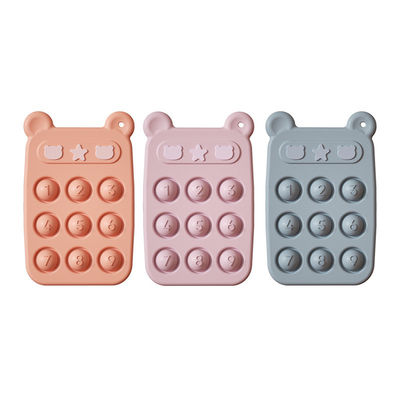 Grinder per denti in forma di orso per bambini giocattolo di dentizione in silicone resistente al calore con OEM accettato